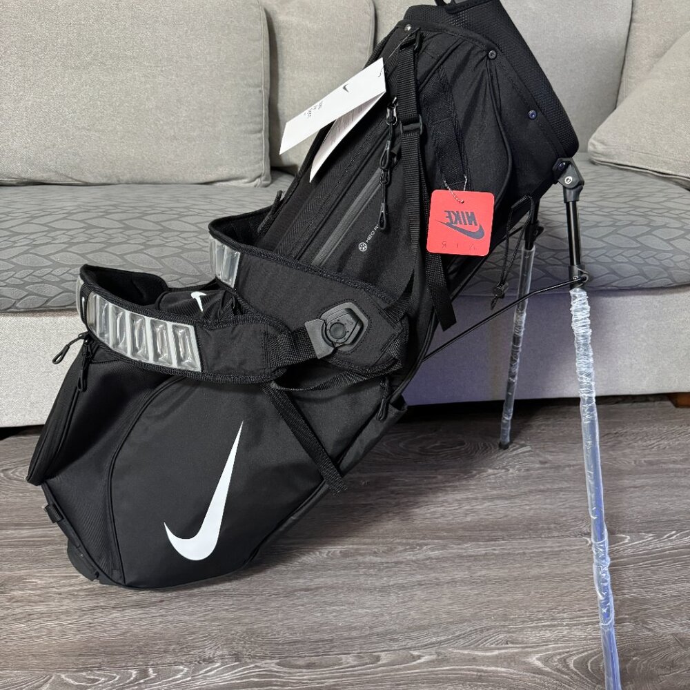 Nike Air Sport 2 Water Resistant Self-Standing Golf Bag Black White NEW
